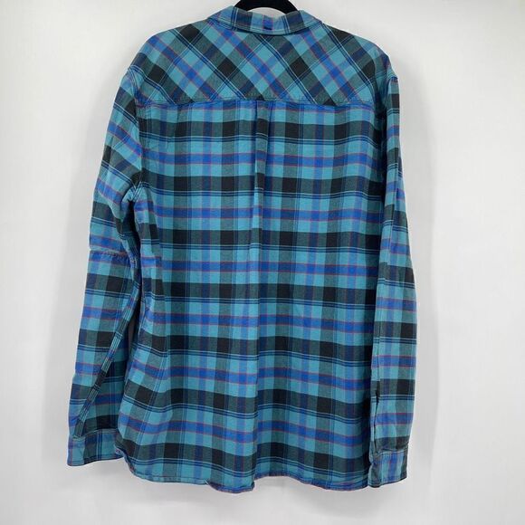 Levi's Men's Blue Plaid Standard Fit Long Sleeve Collared Button-Up Shirt XXL - Picture 2 of 5